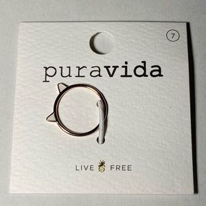Pura Vida Kitten Ears Ring